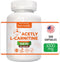 L Carnitine Supplement 1000 mg per Serving, Acetyl 120 Vegetarian Capsules & Pure Form, 60 Servings